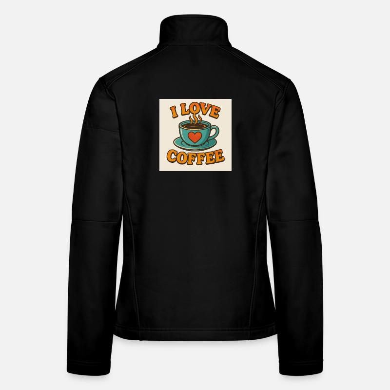 Kaffee-Liebesbecher Frauen Softshelljacke