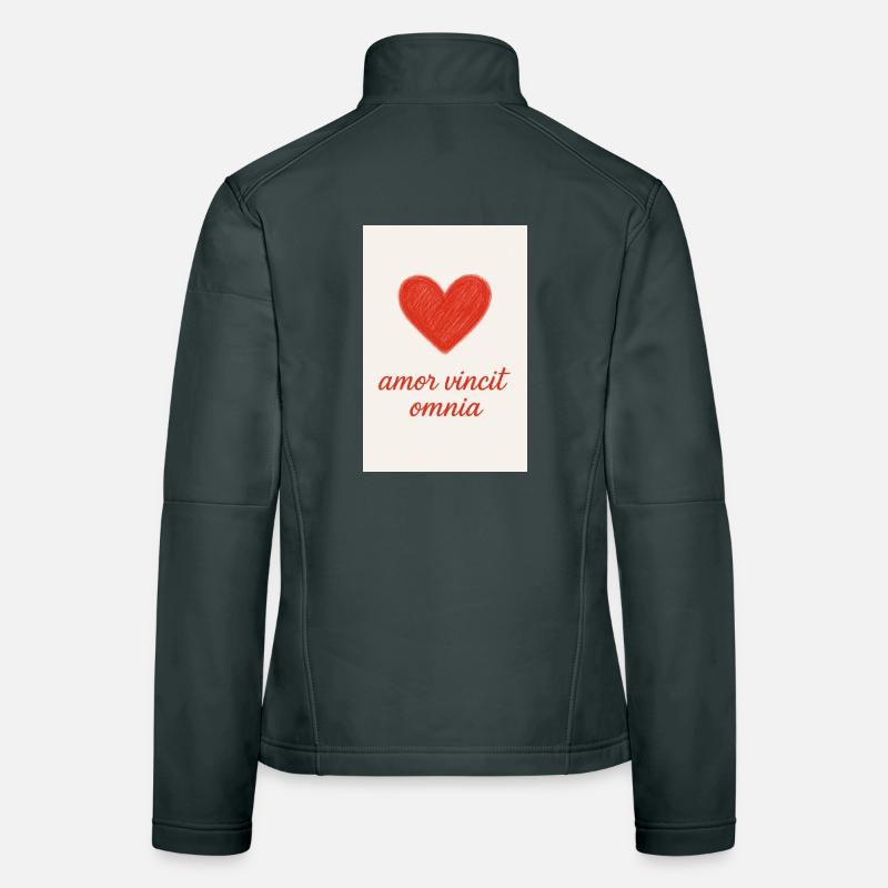 Liebe triumphiert: Amor Vincit Omnia Frauen Softshelljacke