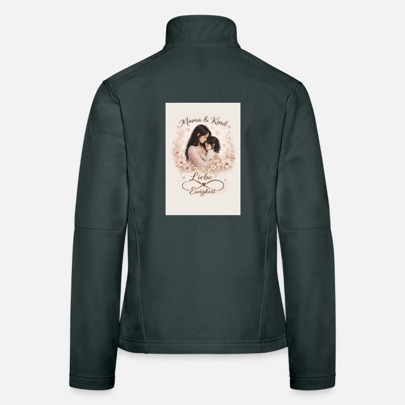 Amour éternel, mère et enfant Veste en tissu softshell Femme