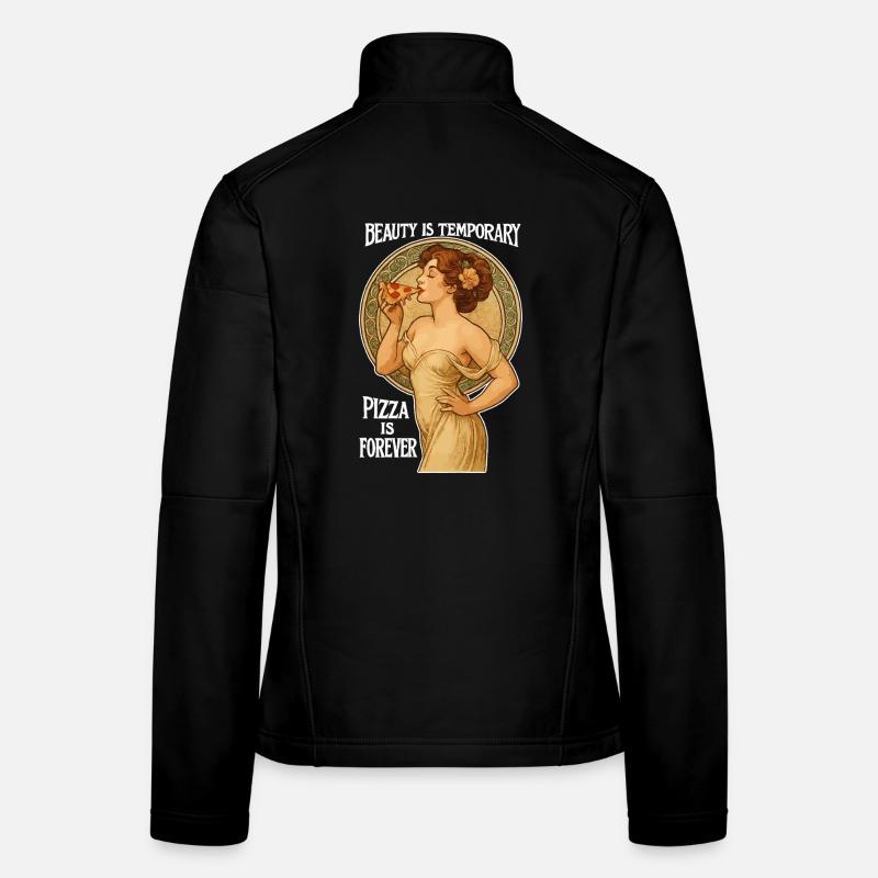 Pin-Up Pizza Art – Beauty Is Temporary Frauen Softshelljacke