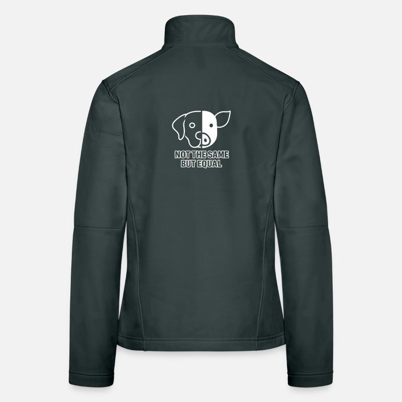 Hund Schwein Frauen Softshelljacke