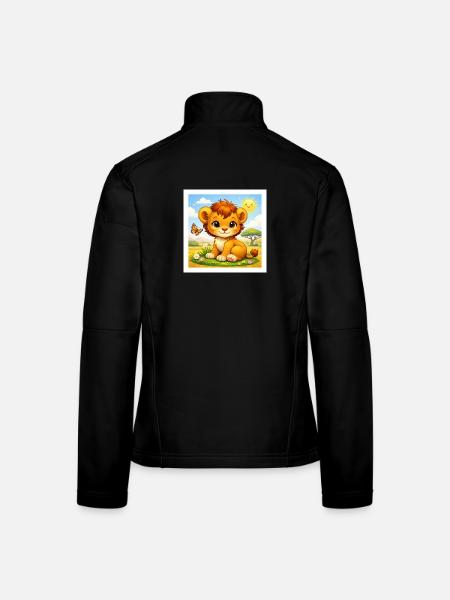 Sunny der kleine Löwe - Frauen Softshelljacke - Schwarz - Hinten
