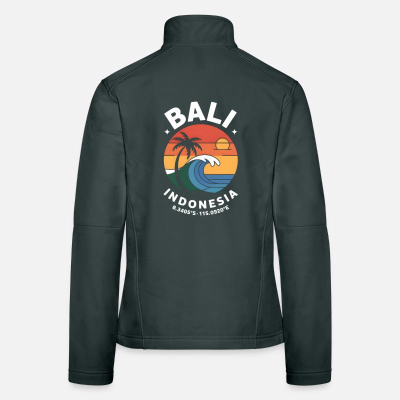 Bali Indonesia Coordinate Women's Softshell Jacket