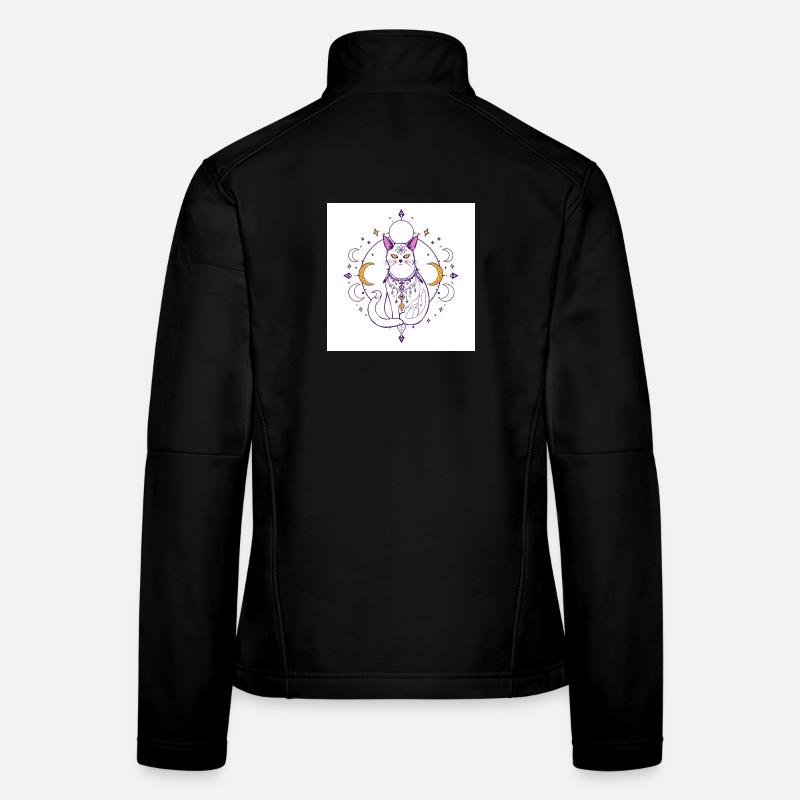 mystique-chat-lune-céleste-A Veste en tissu softshell Femme
