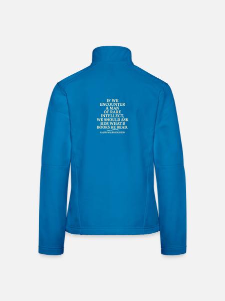 In Lob seltener Intelligenz - Frauen Softshelljacke - Schwarz - Hinten