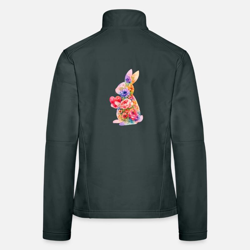 Hase Herz Niedlich Frauen Softshelljacke
