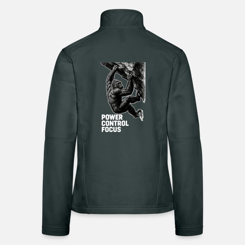 Gorilla Bouldern: Power Control Focus Design Frauen Softshelljacke