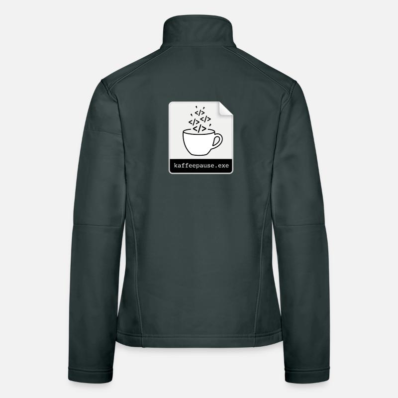 Kaffeepause.exe - IT Programmieren Informatik Code Frauen Softshelljacke