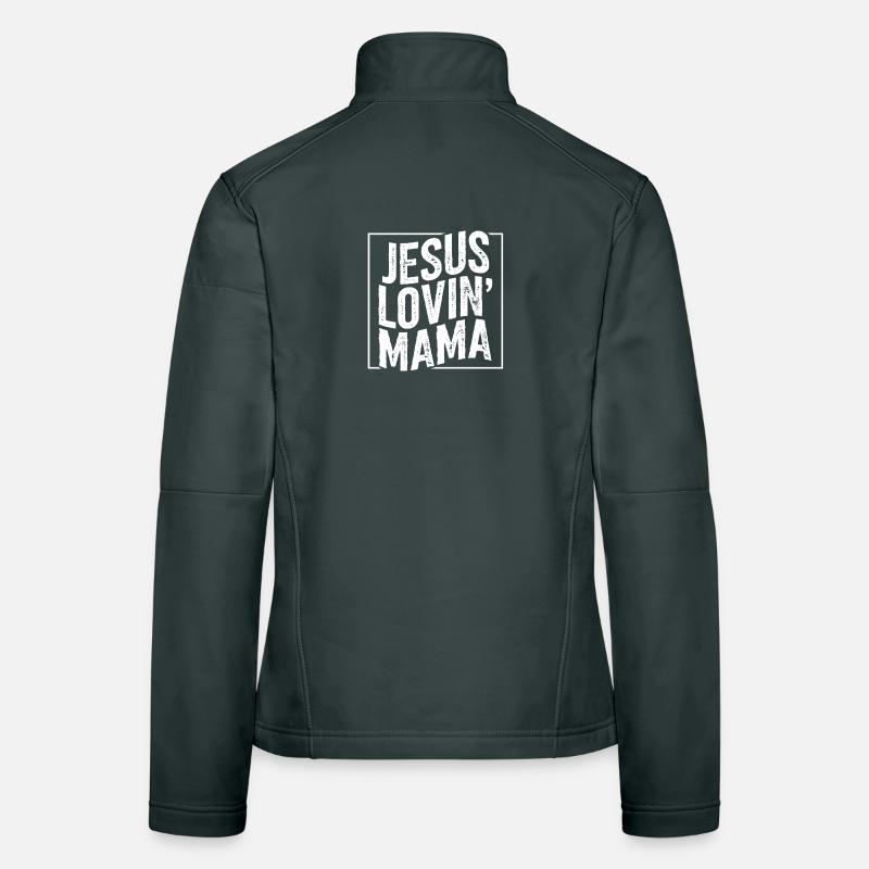 Jesus Liebende Mama Motiv Glaube Kirche Gott Frauen Softshelljacke
