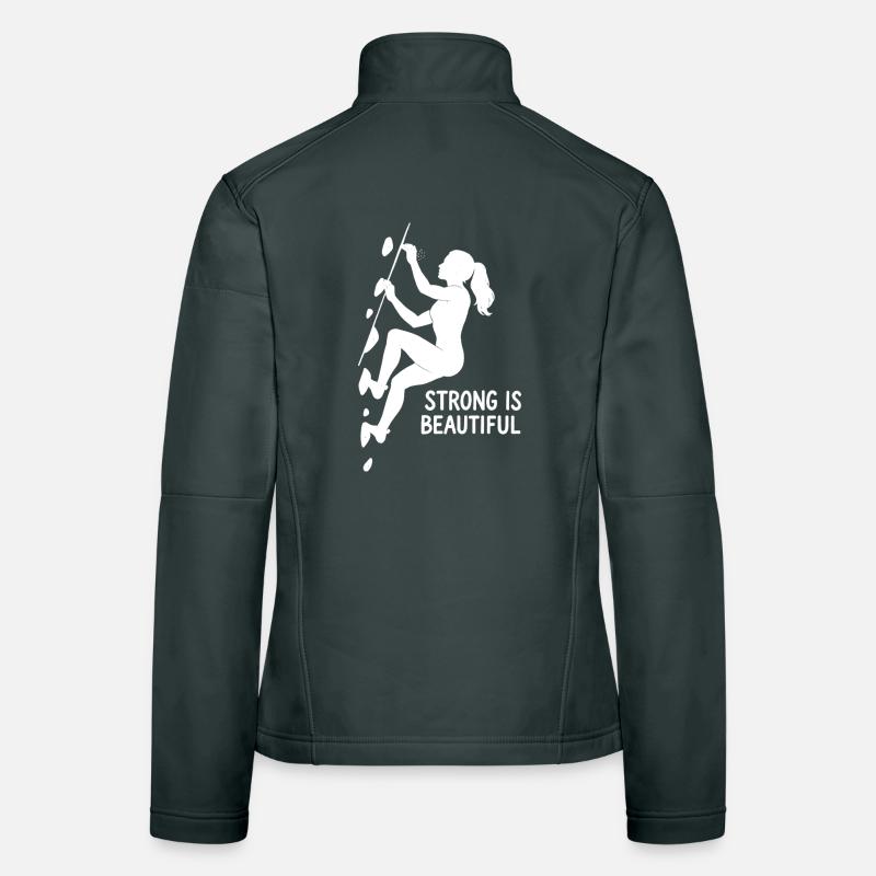 Strong is Beautiful – Esthétique dans le bloc Veste en tissu softshell Femme
