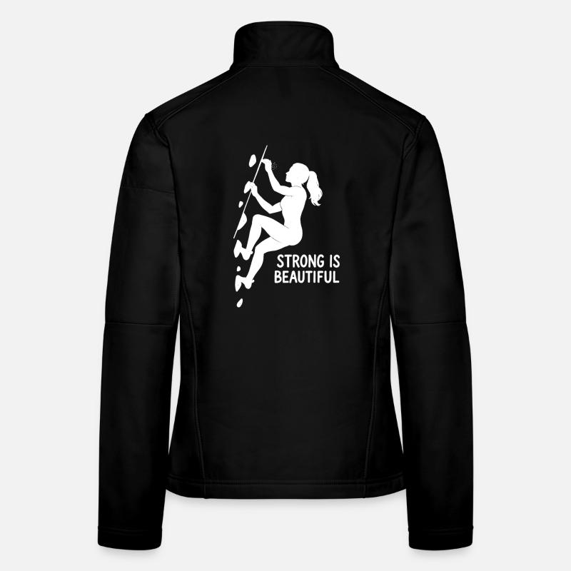 Strong is Beautiful – Esthétique dans le bloc Veste en tissu softshell Femme