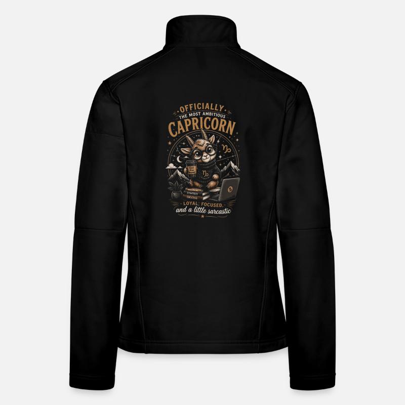 Steinbock-Schreibtisch-Cozy – Tierkreis-Humor Frauen Softshelljacke