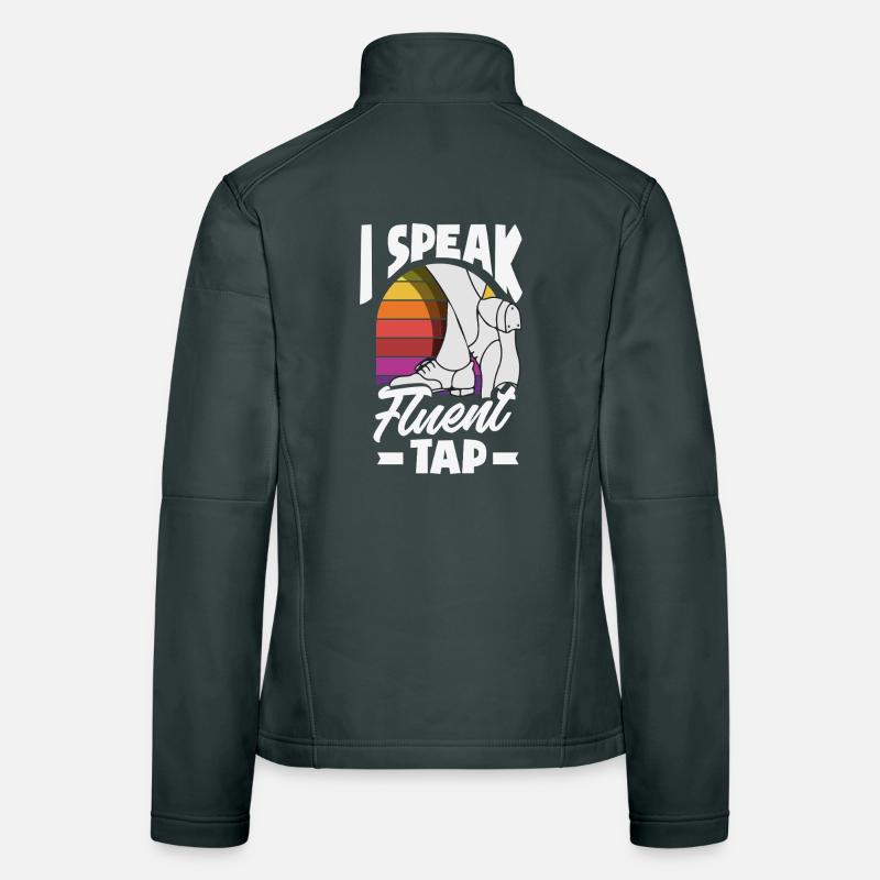 Stepptänzer, Steppschuhe, Tap Dance Frauen Softshelljacke