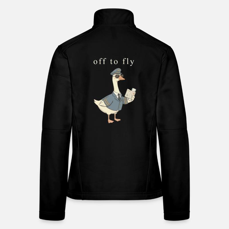 Ente Pilot auf Abflug Frauen Softshelljacke