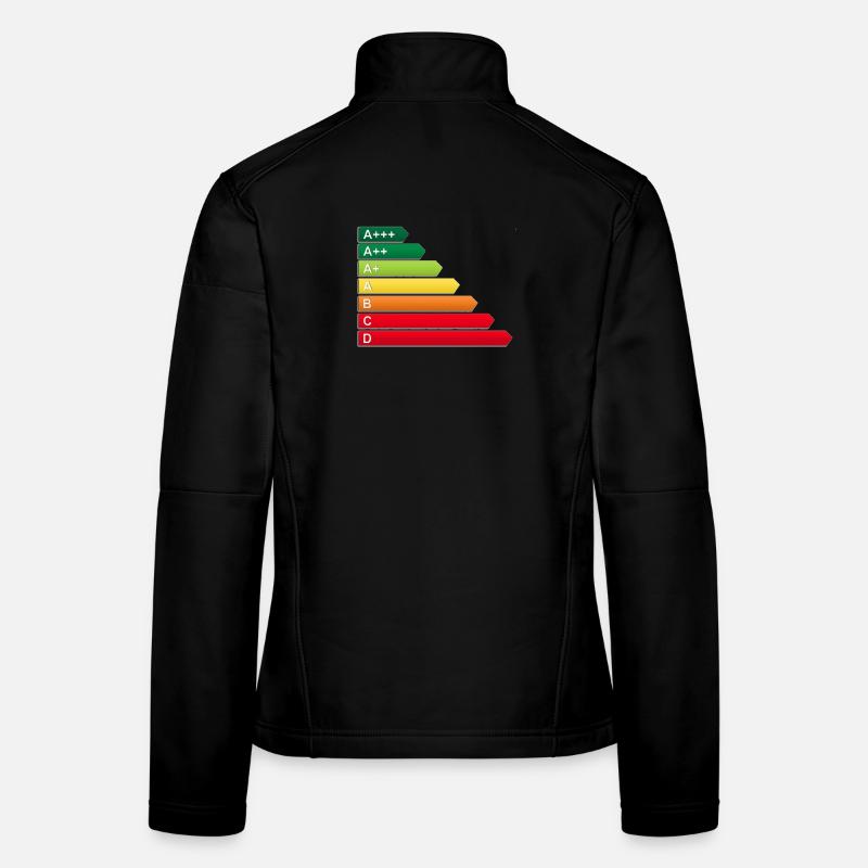 SF energy label - Women's Softshell Jacket - black