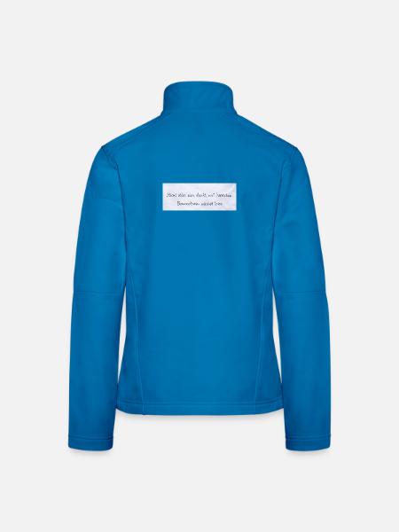 Bewusstsein Wächst Leise Zitat - Frauen Softshelljacke - Schwarz - Hinten