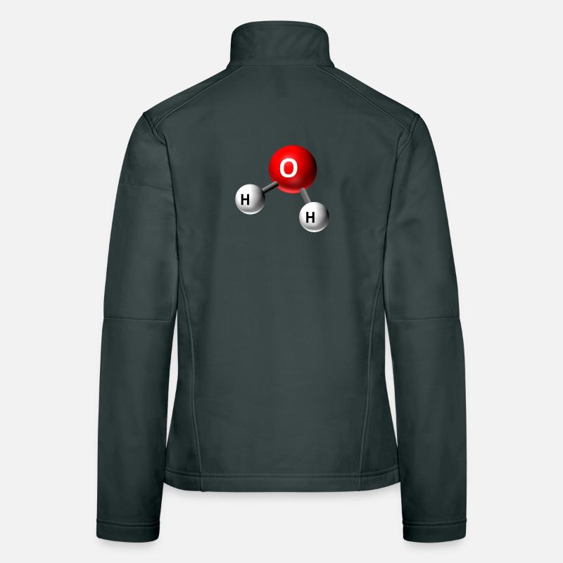 Graphique de la molécule d’eau Veste en tissu softshell Femme