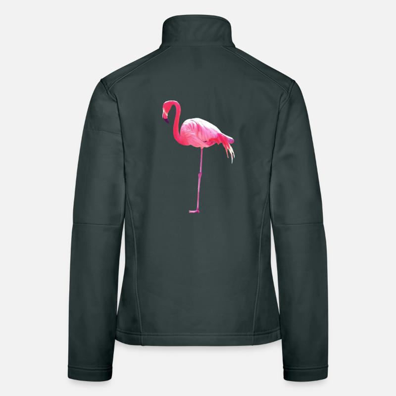 Flamant rose Veste en tissu softshell Femme