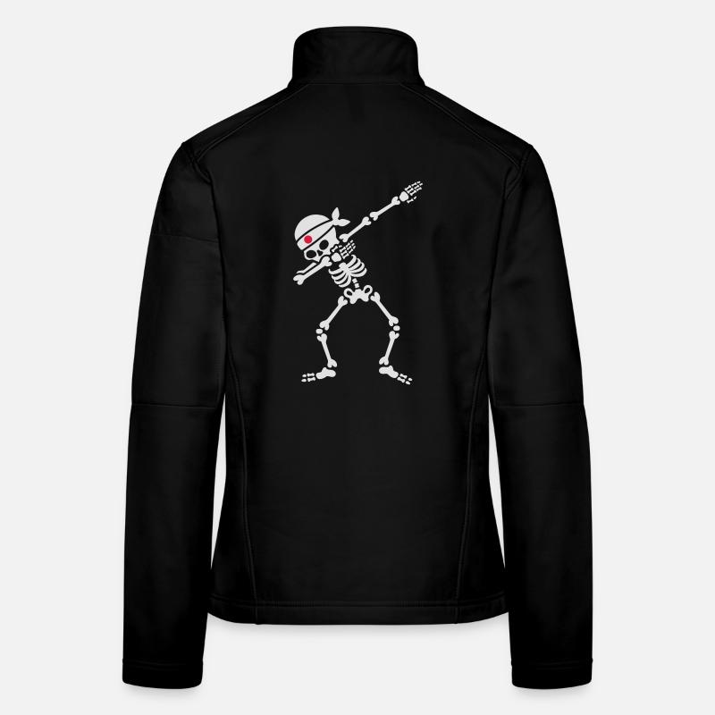 Dab skeleton kamikaze Japan Judo Karate Samurai Veste en tissu softshell Femme