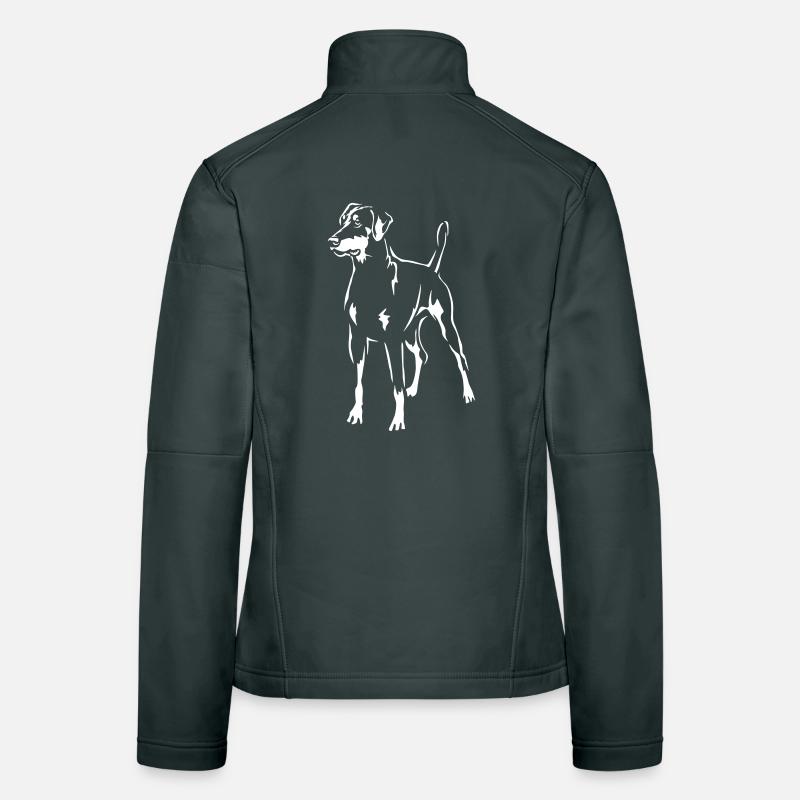 Doberman « Black Edition » Veste en tissu softshell Femme