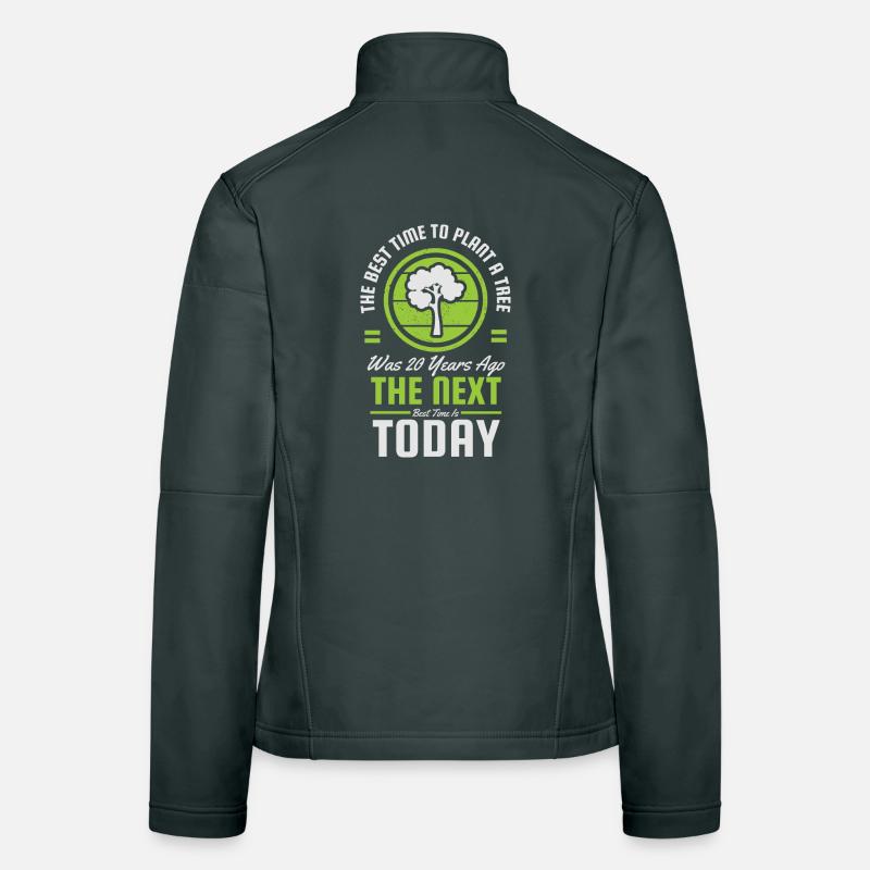 Next Time Today Tree Logo Women's Softshell Jacket