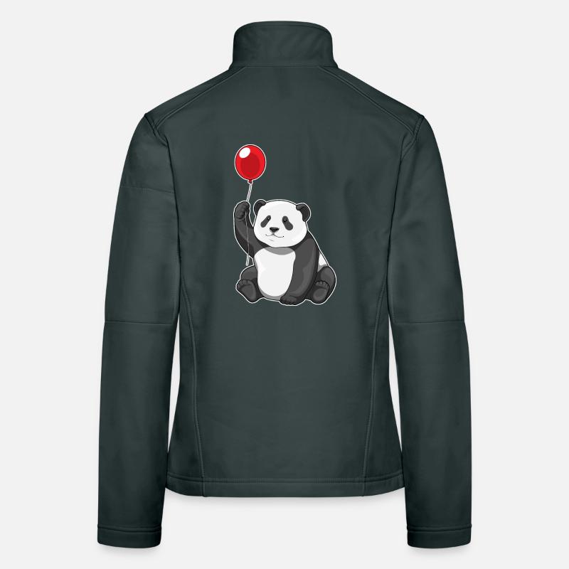 Ballon Panda Veste en tissu softshell Femme