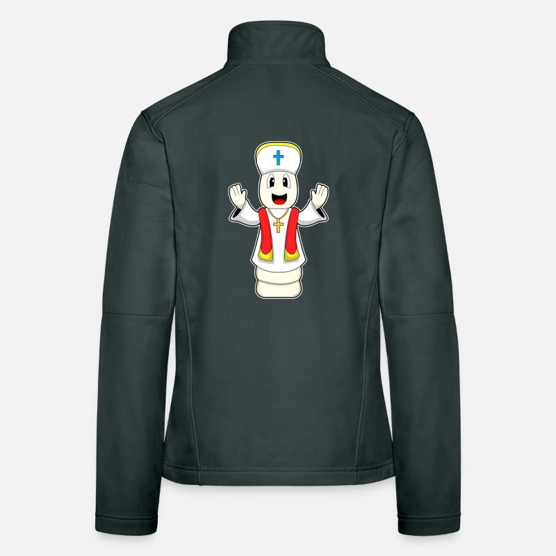 Chess Piece Bishop Chess Women's Softshell Jacket