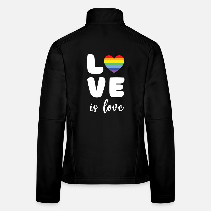 Mois de la fierté - L’amour c’est l’amour Veste en tissu softshell Femme