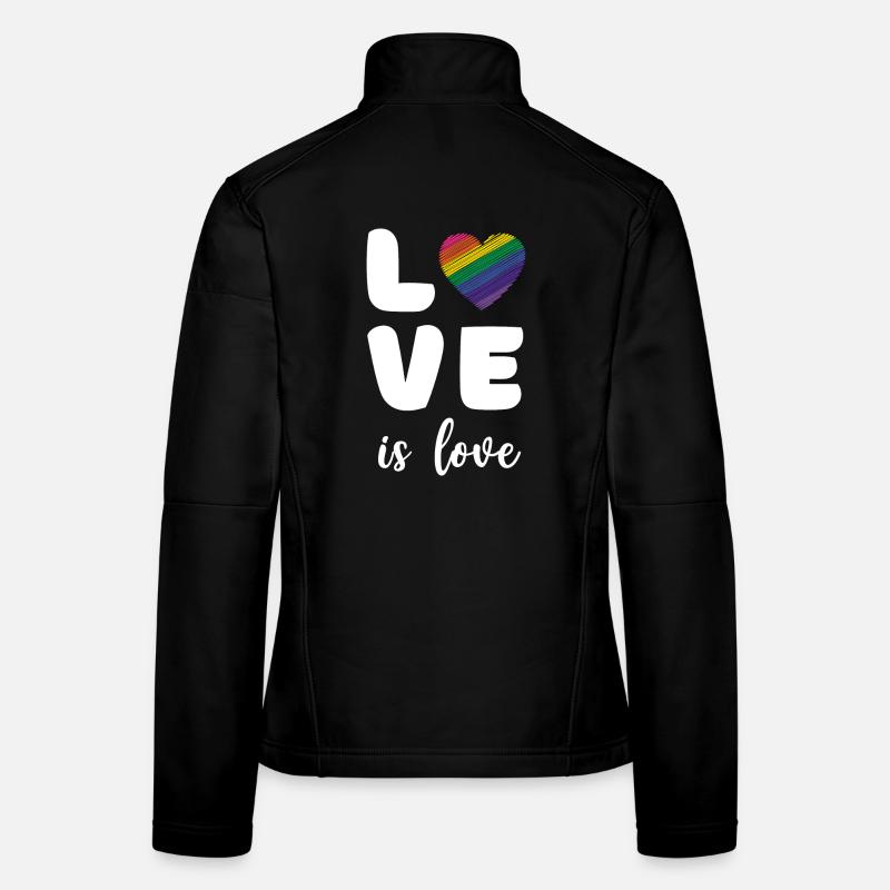 Mois de la fierté - L’amour c’est l’amour Veste en tissu softshell Femme