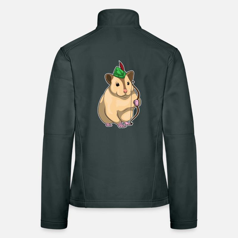 Hamster Archer Bow Women's Softshell Jacket