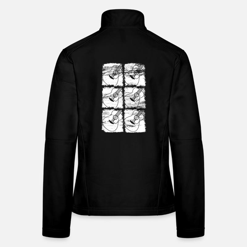 Gitarre Zeichnung Frauen Softshelljacke