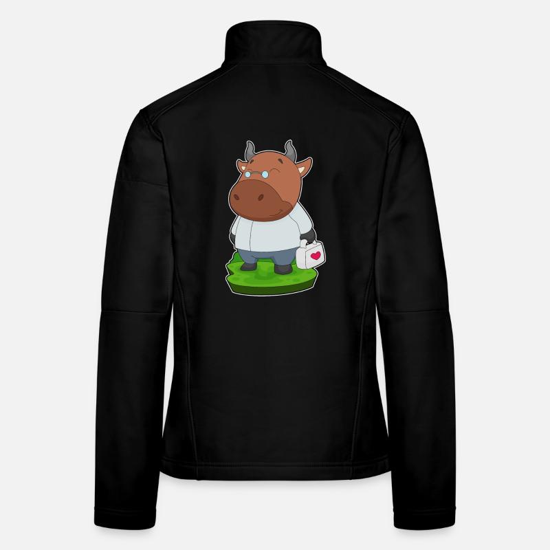 Stier Arzt Erste-Hilfe-Kasten Frauen Softshelljacke