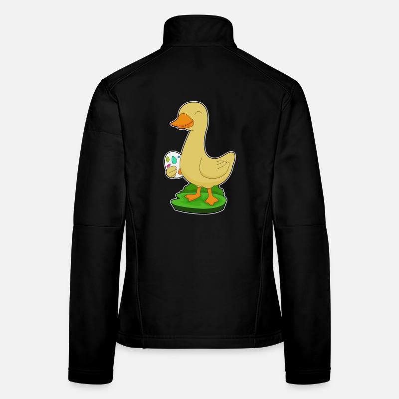 Oeuf de Pâques de Pâques canard Veste en tissu softshell Femme