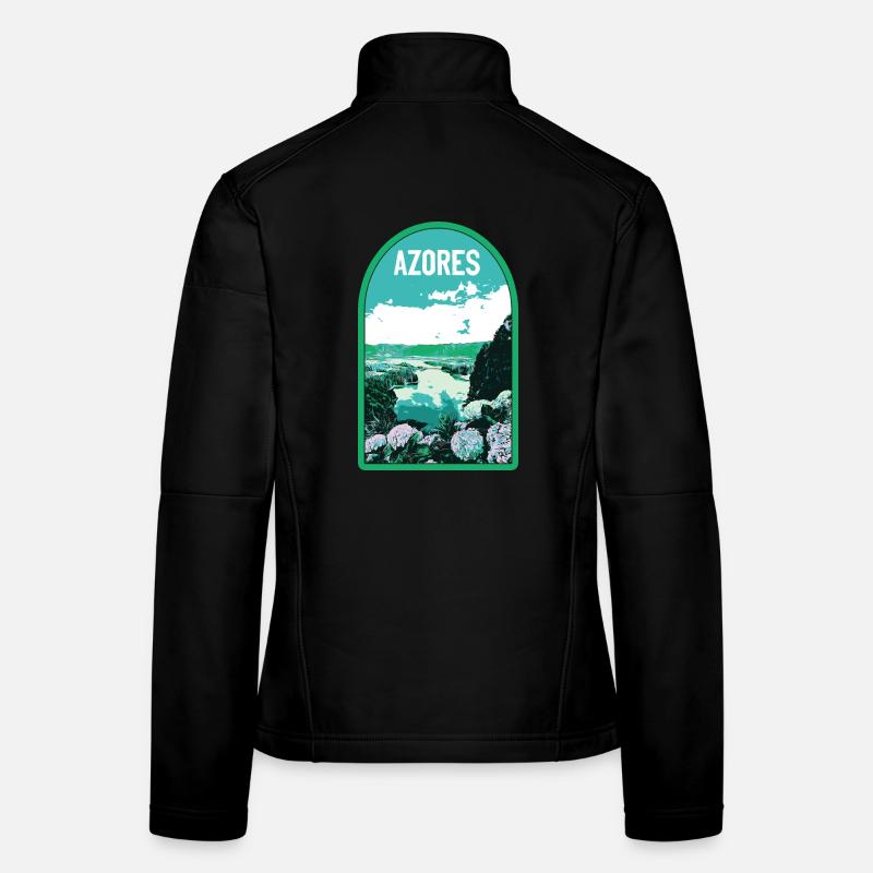 Illustration Lac Sete Cidades, Açores Veste en tissu softshell Femme