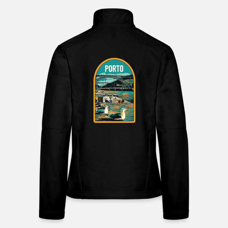 Porto, Douro & Ponte D. Luis: Illustration Women's Softshell Jacket