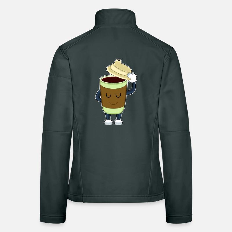 Gentleman Coffee à emporter Veste en tissu softshell Femme