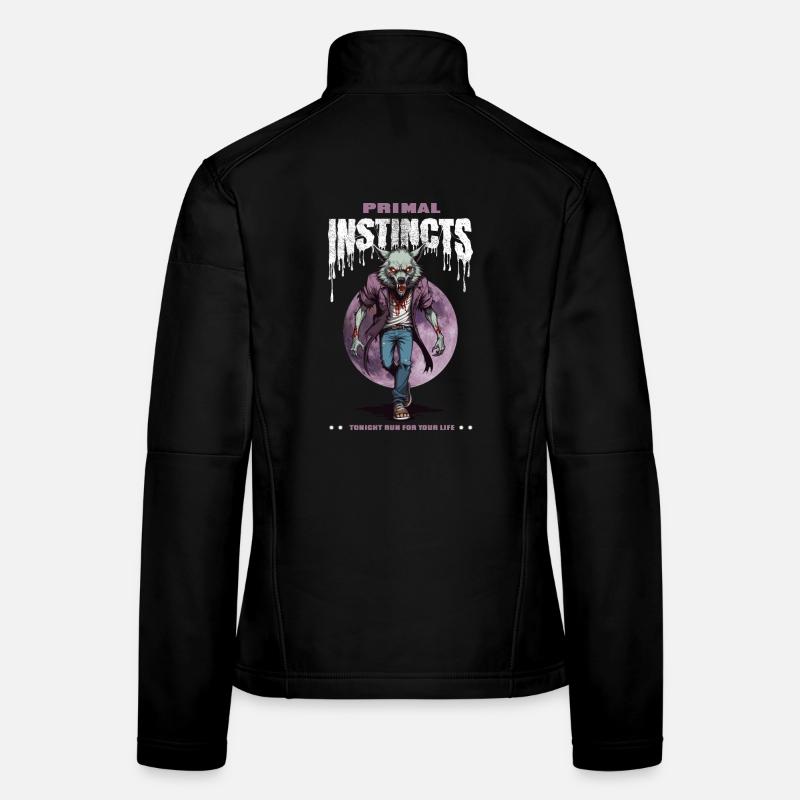 Werewolf at night Women's Softshell Jacket