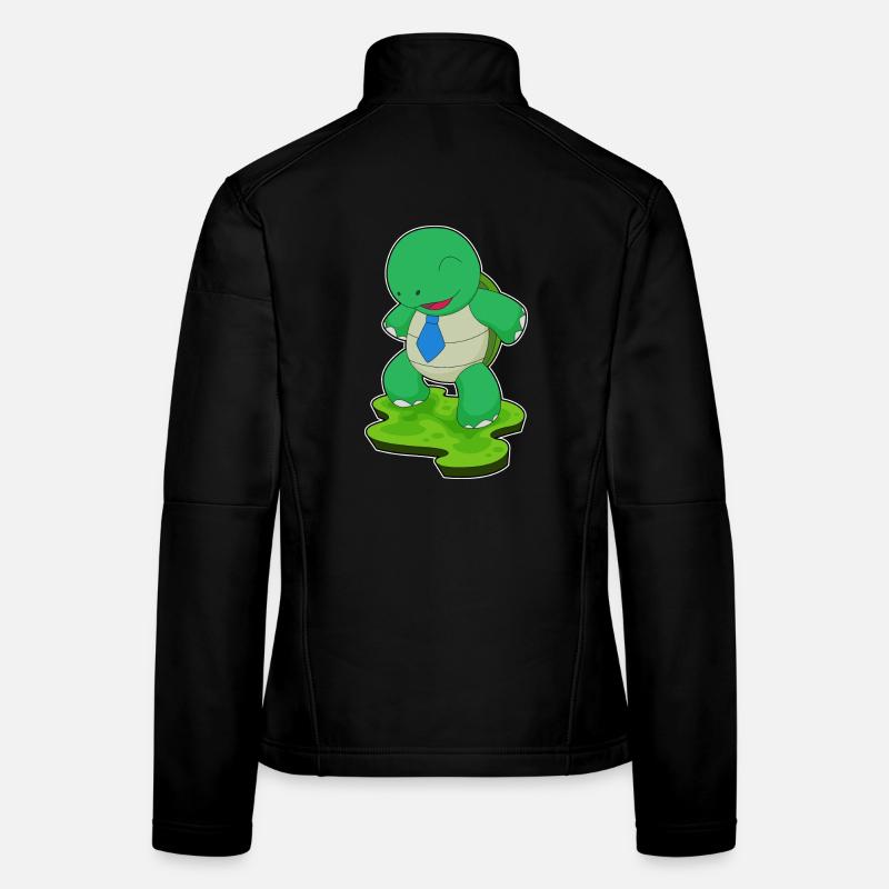 Schildkröte Krawatte Frauen Softshelljacke