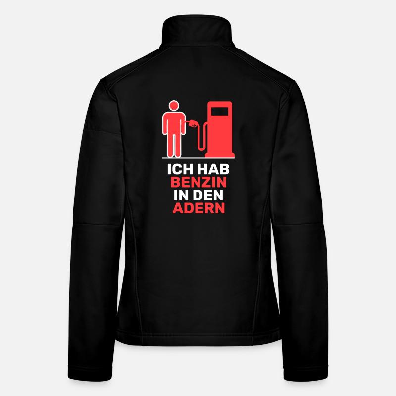 Station-service de pompe à essence de déclaration d’essence Veste en tissu softshell Femme