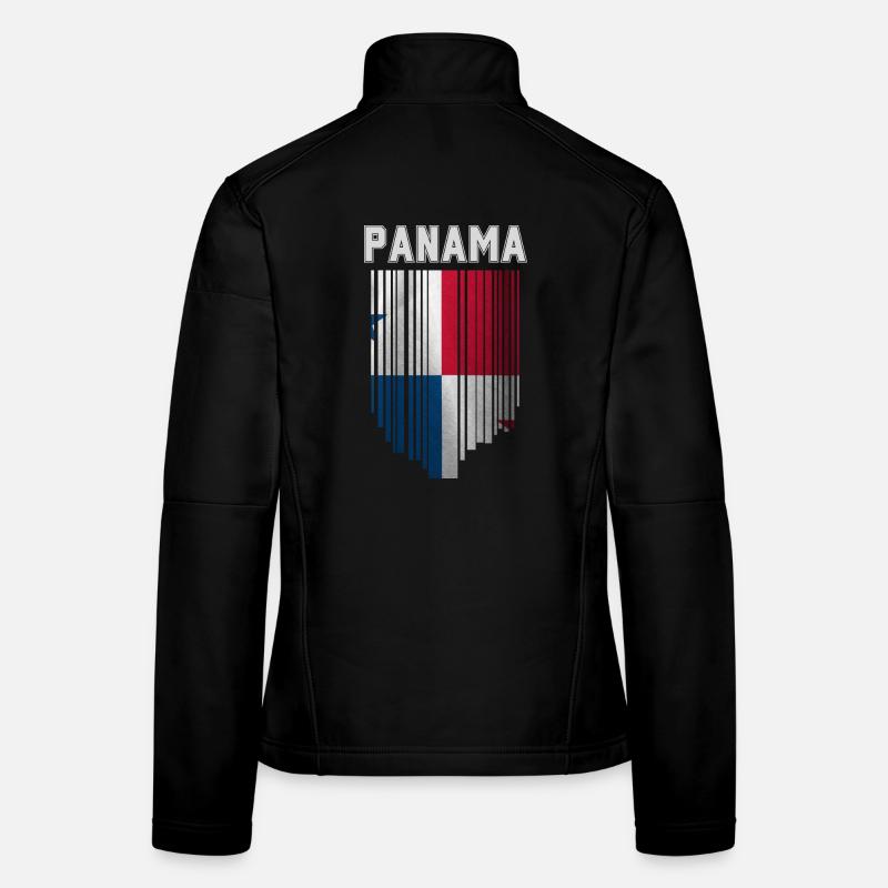 Drapeau panaméen, fierté panaméenne Veste en tissu softshell Femme