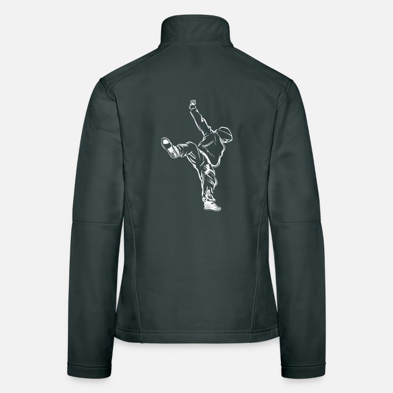 Breakdancer Sketch Women's Softshell Jacket
