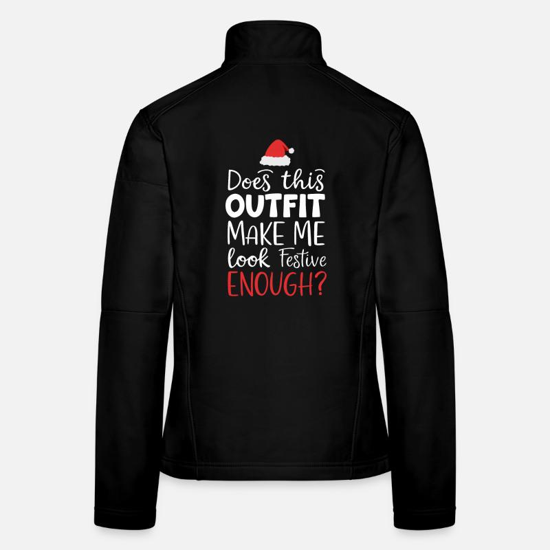 Festliches Weihnachts- Outfit Frauen Softshelljacke
