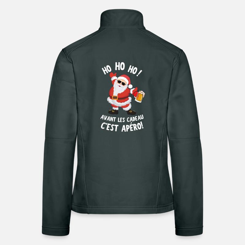 Ho ho ho vor den Geschenken ist Silvester-Aperitif Frauen Softshelljacke