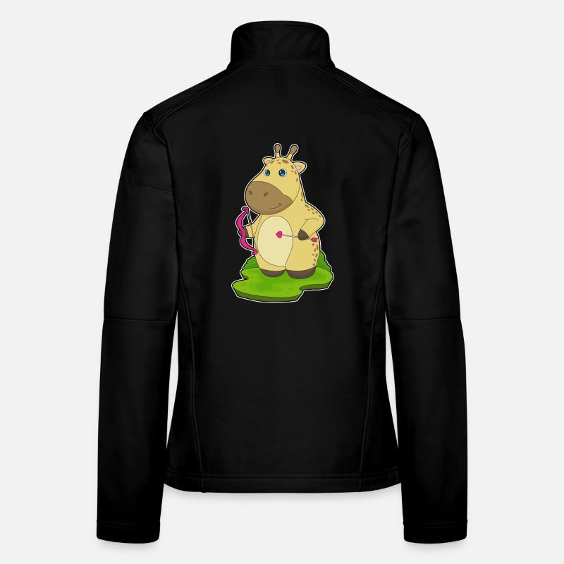 Giraffe Bogenschütze Pfeil Bogen Frauen Softshelljacke