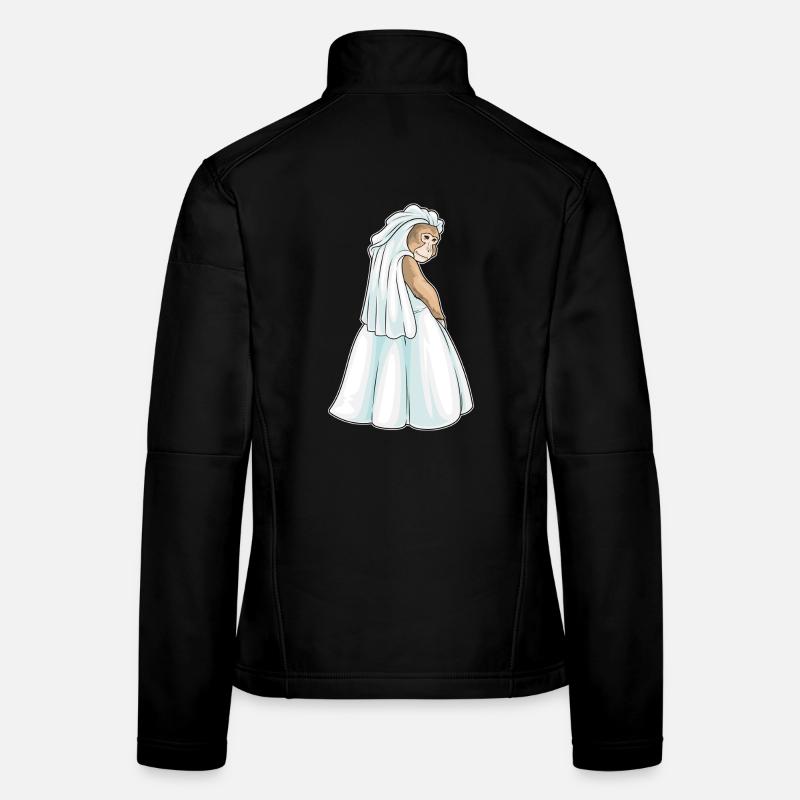 Singe Voile de mariée Mariage Veste en tissu softshell Femme