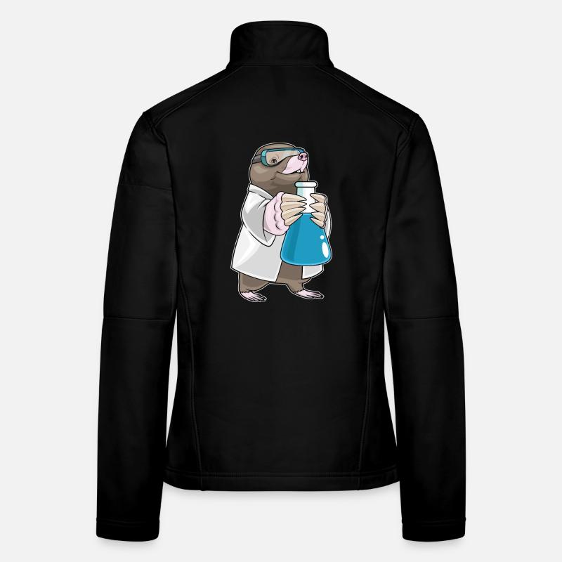 Mole Scientist Test Tube Women's Softshell Jacket