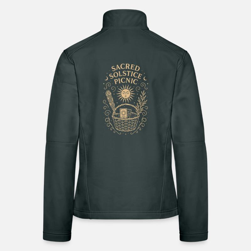 Litha Picnic - Sacred Solstice Summer Solstice Women's Softshell Jacket