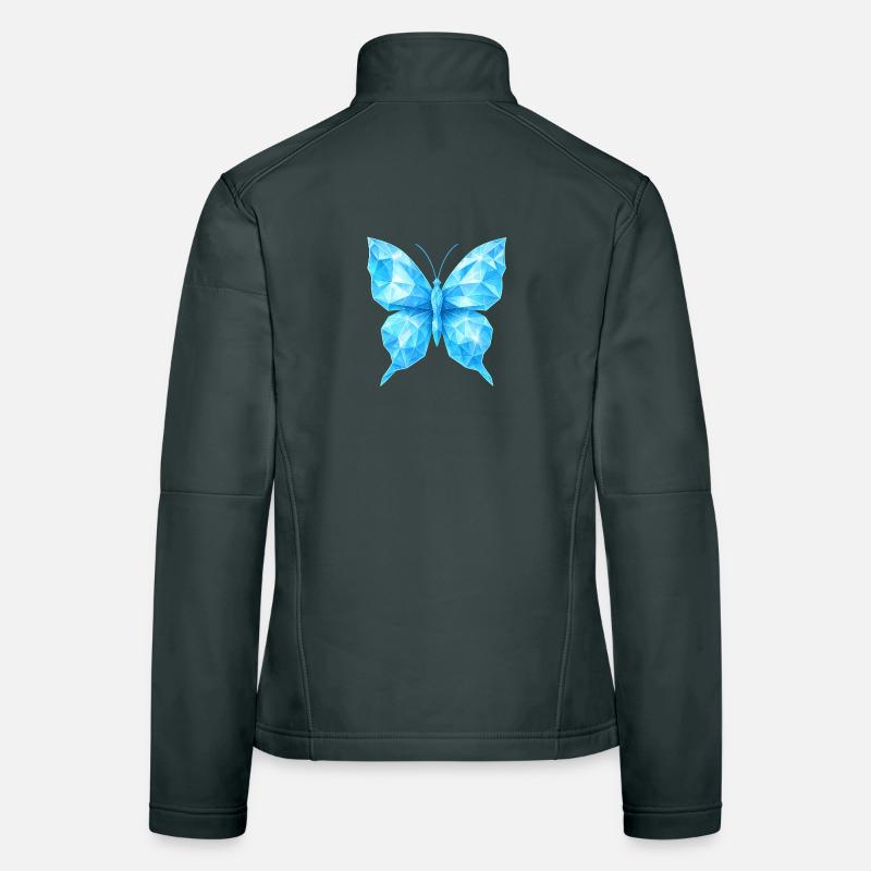 Diamond Butterfly | Geometric elegance Women's Softshell Jacket