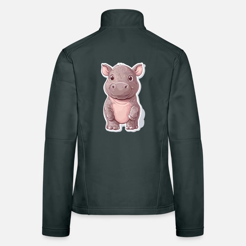 Nilpferd Frauen Softshelljacke