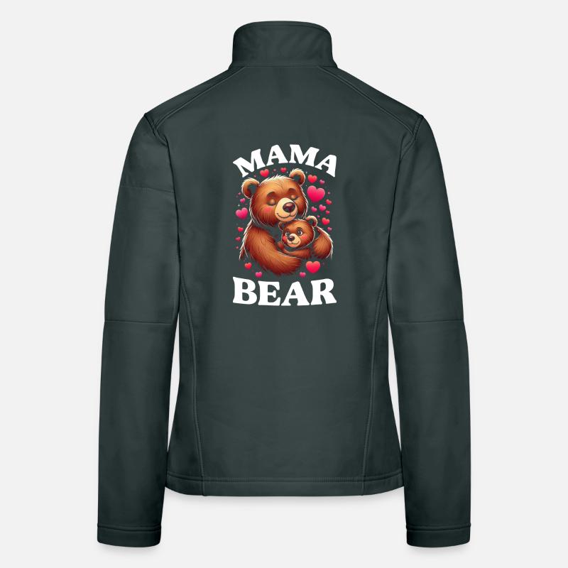 Mama Bär Muttertag Mutter Elternteil Mama Bear Frauen Softshelljacke